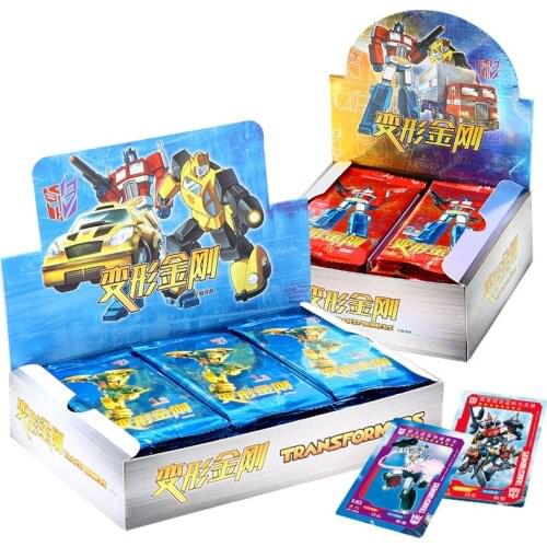 Transformation Robot Card Letters Paper Card Games Children Anime Peripheral Character Collection Kids Gift Playing Card Toy