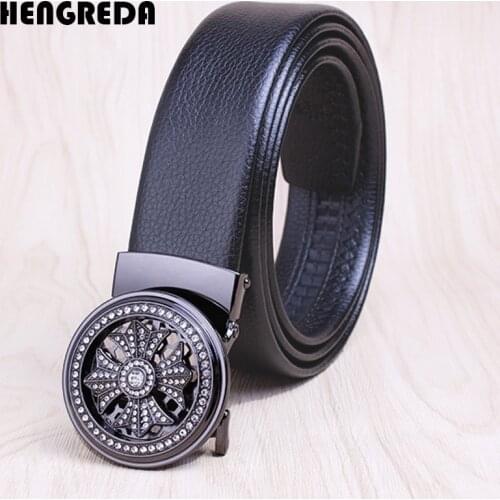 Leather Belts for Men High Quality Women Metal Buckle Fashion Luxury Designer Cowskin Strap for Boys Cowboy Jeans Suits 2021