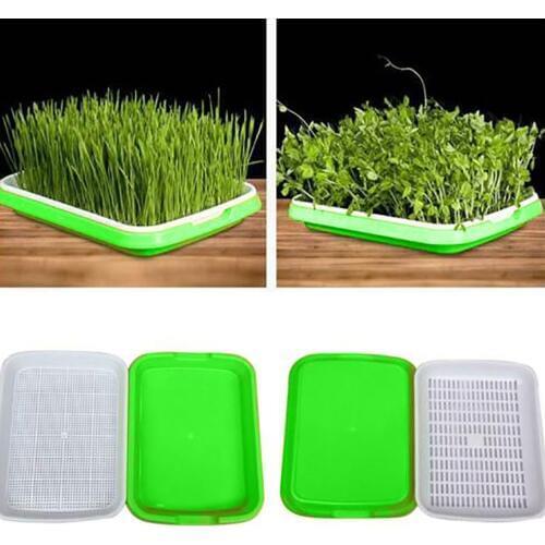 1pcs Sprouter Nursery Tray Double-layer Soilless Culture Beans Hydroponic Nursery Tray Hidroponia Seedling Tray Garden Supplies