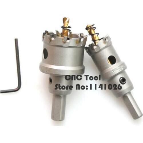 1pcs Carbide Tip Drill Bit Hole Saw 14mm-100mm Drill Bit Set Hole Saw Cutter For Metal Alloy Drilling(15/20/25/30/35/40/45/50mm)