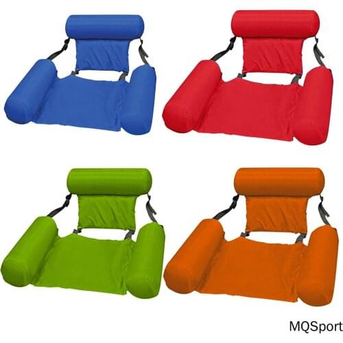 Air Mattress Lounger Floating Sleeping Swimming Pool Beach Water Hammock In Cushion Foldable Inflatable Air Mattress Bed Chair