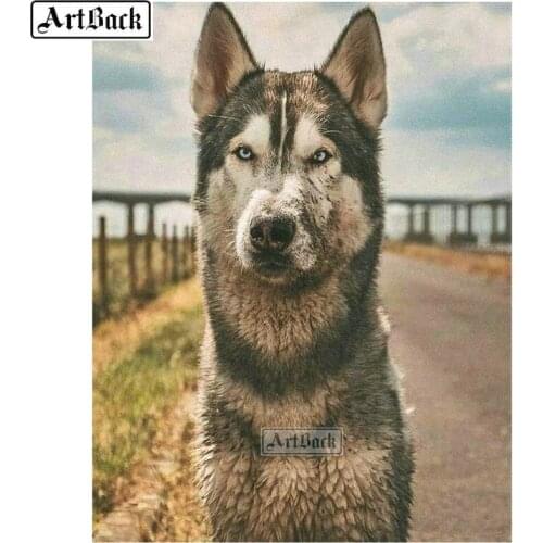 Full square / round diamond painting dog diy 5d diamond mosaic german shepherd animal 3d embroidery art sticker