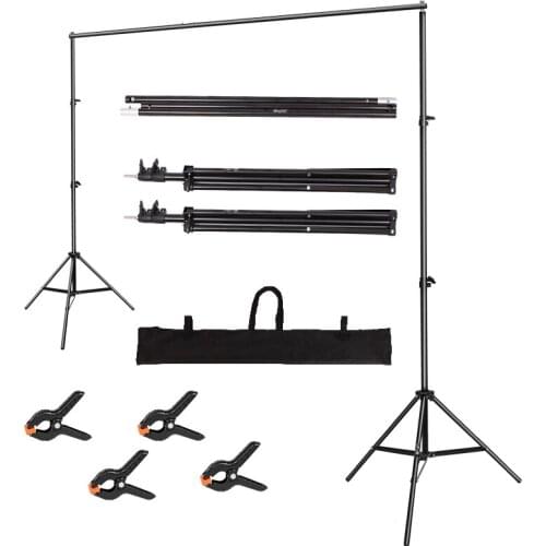 Photo Video Studio Adjustable Backdrop Background Support System Kit with Carry Bag for photography lighting shooting