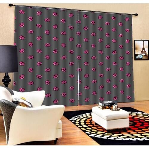 Grey curtains Home Decoration Blackout 3D Curtain stereoscopic boys curtains for bedroom Blackout curtain