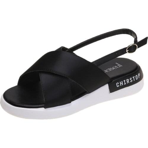 Woman Sandals Shoes Slippers Flats Platform Beach Non-Slip Flip Flops Summer Buckle Strap Fashion Casual Comfortable