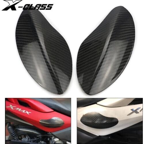 Motorcycle Left Right Body Plates Protector Guard Carbon Fiber Paste Covers for YAMAHA XMAX 250 300 400 2013-2017 2018 2019 2020