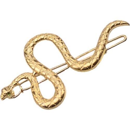 Snake Contracted Accessory Metal Clip Personality Fashion Timlee Hair