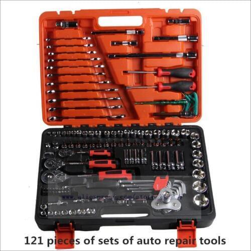 121 pieces sets of ratchet repair and maintenance tools sets of tools tool kits