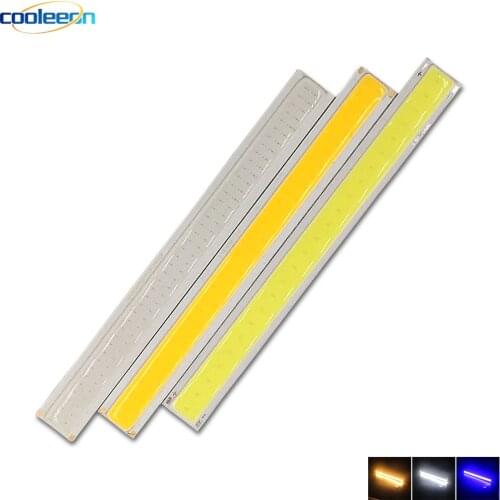 14CM COB LED Light Strip 4W COB Chip 12V DC LED Lamp Warm Cool White Blue Emitting Color for Car DRL Decor Lights Signal Bulbs