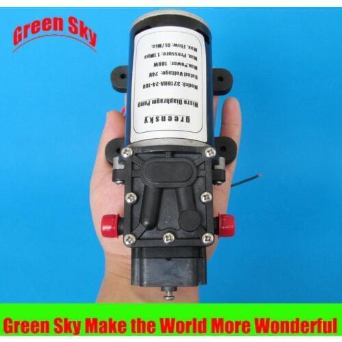 160PSI 8L/Min DC 100W car washing,medical,chemical equipment,lawn and garden irrigation use water pump diaphragm pump 24v