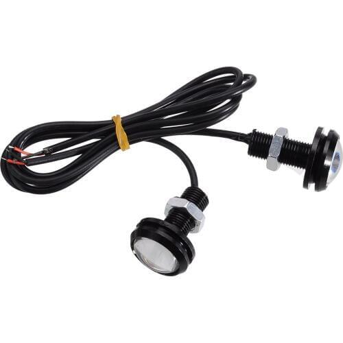 2pcs/set 23mm Red LED 12V Eagle Eye Brake Running Light Brake Parking Signal Light Car Light Source