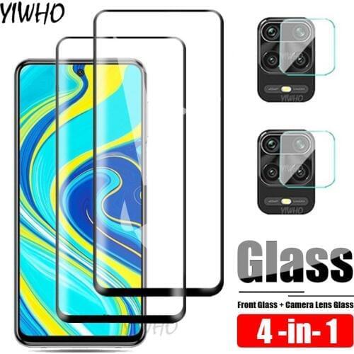 4IN1 On Redmi 10X Protective Glass for xiaomi Redmi 9 Note 9S Pro Max Camera Lens Film Tempered Glass Screen Protector Xiomi