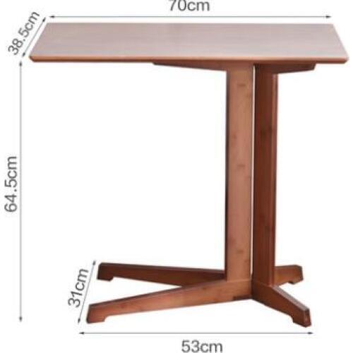 70*38*64cm Bamboo Coffee Table Sofa Side Tables laptop table