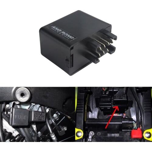 ANGRONG 1x 7 Pin LED Indicator Flasher Relay For Suzuki DR-Z 400S TL1000R GSF 600 650 GSX 1400