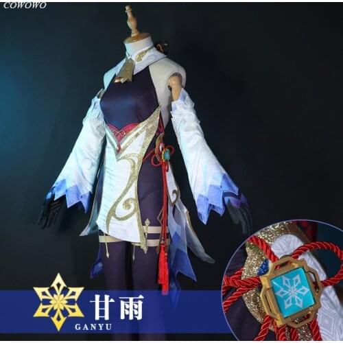 Anime! Genshin Impact Ganyu Game Suit Lovely Gorgeous Uniform Cosplay Costume Halloween Party Outfit For Women XS-XXL 2021 NEW