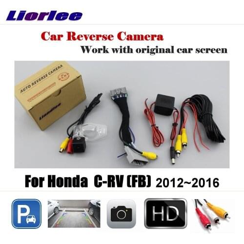 Car Reverse Rearview Camera For Honda CRV C-RV FB 2012~2016 Original Screen / HD CCD Backup Parking Cam / CCD Night