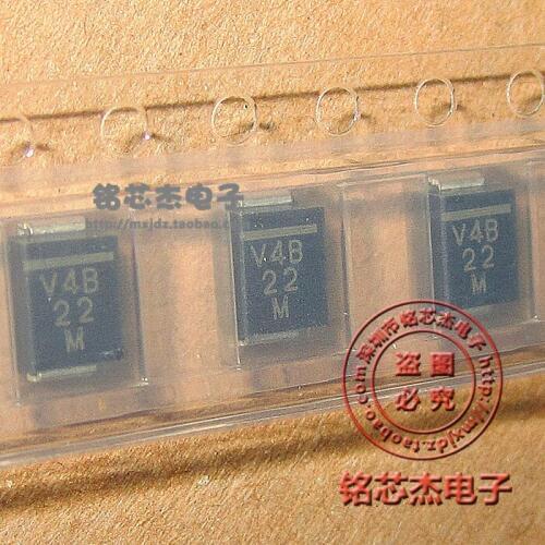 Free shipping 100Pcs/Lot VSSB410S V4B VSSB410S-M3/52T SMB DIODE SCHOTTKY 100V 1.9A DO214AA
