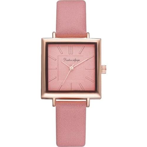 Brand Women Watches Fashion Square Ladies Quartz Watch Bracelet Set Green Dial Simple Rose Gold Mesh Luxury Women Watches