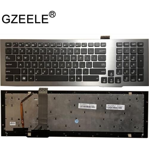 US Black backlit keyboard for Asus G75VW G75 G75V G75VX 0KNB0-9414UI00 With Frame