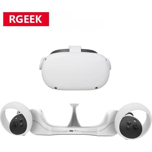 RGEEK Charging Station Dock Charger Wall Mount Storage Stand Hook Case for Oculus Quest 2 VR, comfort-oculus quest2 Accessories