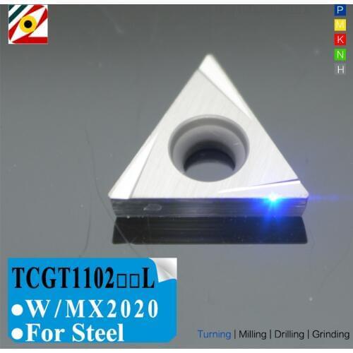 EDGEV Cermet Inserts TCGT110202L TCGT110204L W Carbide Ceramic Cutter CNC Lathe Internal Turning Tools Machining Steel T1200A