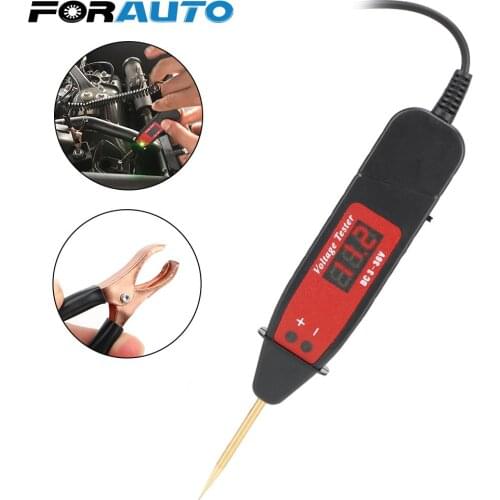 Electric Voltage Power Test Pen 5-36V Non-Contact Tester Digital Display For Car Trailer Motorcycle Truck Power Probe Pencil