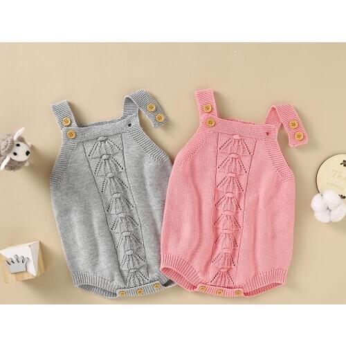 Autumn Baby Boys Girls Bodysuits One Piece Knitted Newborn Infant Jumpsuits Onesie Casual Outerwear Toddler Kids Unisex Body Top