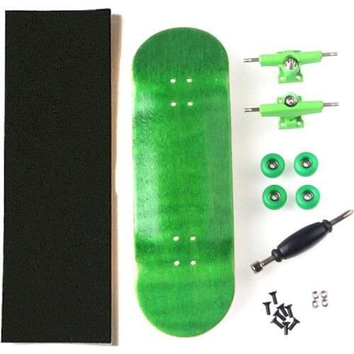 Creative Finger Skateboard Skate Child Finger Toys Professional Type Bearing Wheels Skid Pad Maple Wood Skate