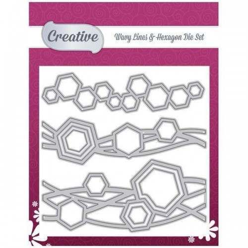 Metal Cutting Dies hexagon card Scrapbooking Stencil Cut Die For DIY Card Crafts Handmade
