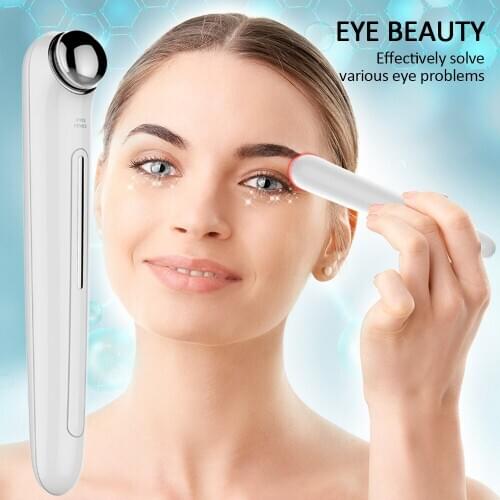 Fashion Eye Skin Care Instrument Massage Stick Remove Dark Circle White ABS Massager Anti Wrinkle Electric Massagers Lip Beauty