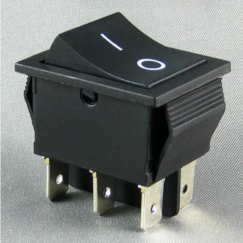 On the open Shanghai Wing Star ship switch KCD4 KCD2-221 16A 6 feet self-reset all black 220V