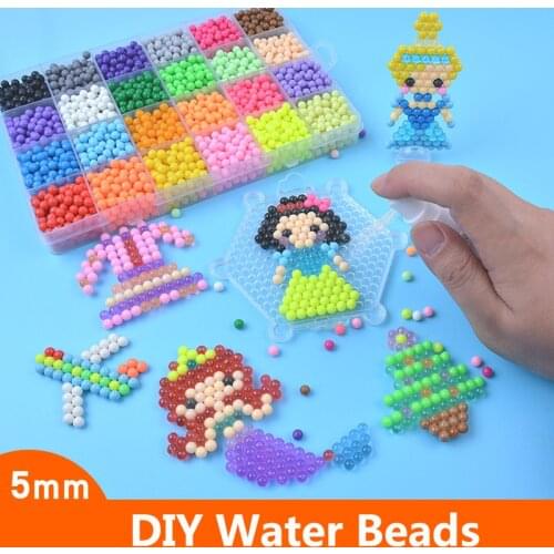 DIY Sticky Water Magic Beads Toy Sets for children Kit Animal Molds Hand Making 3D beads Educational Puzzle crafts toys for kids