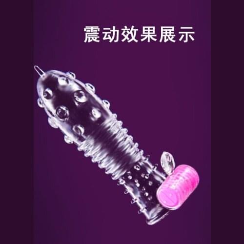 Extensions Increas Thickening Penis Male Enlargement Men Delay Spray clit Ring vibrating cover Adult Sex Toys Vibrators