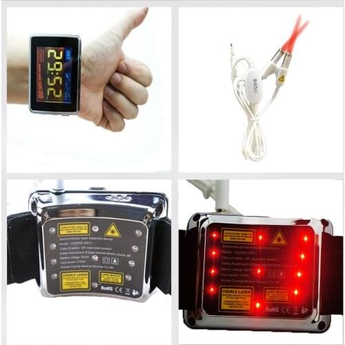 LLLT Laser Therapy Device Red Semiconductor Laser Therapy Wristwatch CE Approved