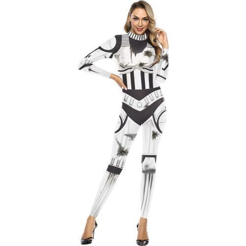 New Fashion Women Carnival Costume 3D Print Jumpsuit Femaie Cosplay Outfits Clothing Fancy