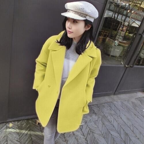 Coat Women Winter Wool Jackets Long Woolen Coat Autumn Elegant Ladies Clothes Spring Jacket Casaco Feminino LWL689