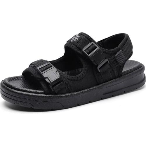 Casual Sandals for Men 2021 Summer New Flat Sports Men Sandals Fashion Simple Beach Shoes Male Footwear size 36-44 Trend Massage