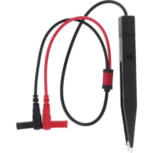 SMD SMT Chip Test Clip Lead Probe Capacitor Resistance Multimeter Meter Tweezer 896B