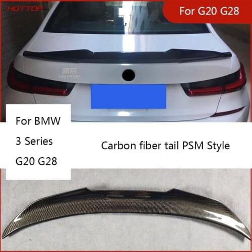 Carbon Fiber Rear Wing Lip Spoiler For BMW 3 Series G20 G28 PSM-Style P-Style M4-Style