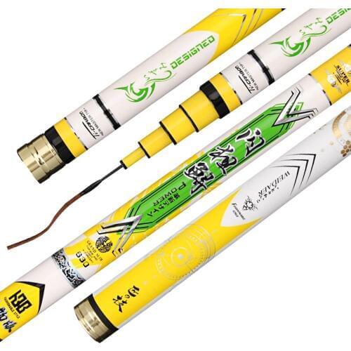 3.6m -9m 12H Super Hard Taiwan Fishing Rod 19 Tone Squid and Herring Fishing Poles Hand Olta Black Pit Fishing Canne Peche Pesca