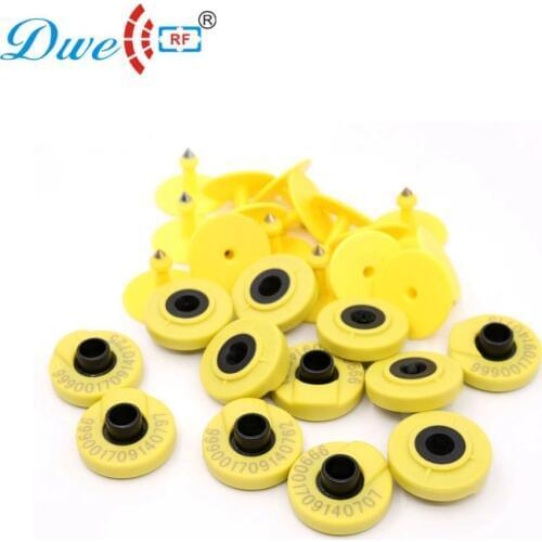 Livestock tracking management ear tag 134.2khz EM4305 ISO 11784 11785 air core rfid tag for cattle sheep goat