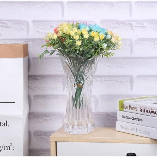 Home Vase Furnishings Simulation Plant Forest Atomization Distressed 5 Claw Small Rose String Restaurant Partition Flower