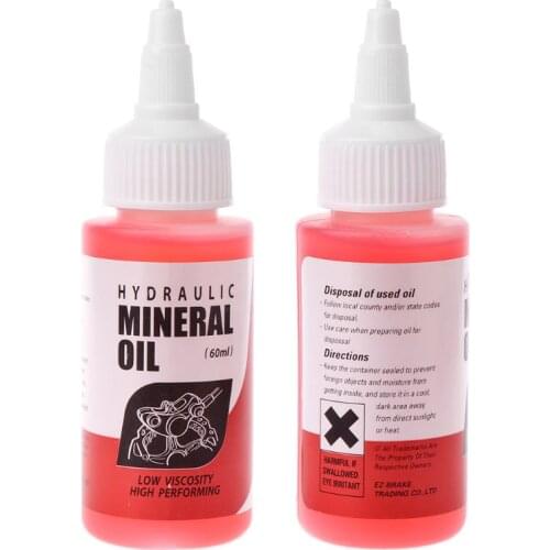 Bicycle Brake Mineral Oil System 60ml Fluid Cycling Mountain Bikes E7CA