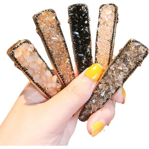 Rhinesto Barrettes Hairpins Hair clips Geometric Fashion Korean Lady Girl Head wear Accessories Wholesale Gifts Party