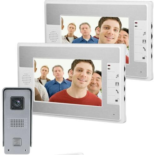 1v2 7 Inch 1000TVL Wired Intercom Video Door Phone