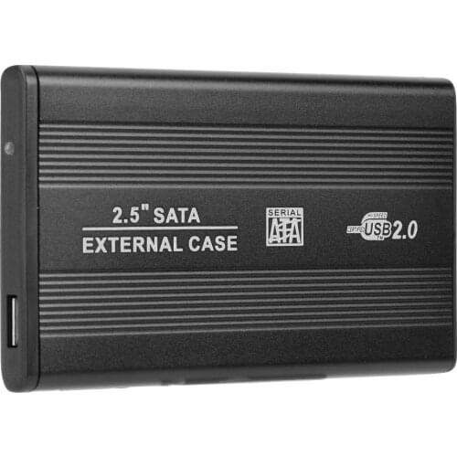 2.5 inch Hard Disk Case Aluminum Alloy Portable SSD Disk HDD Box USB2.0 External Hard Disk Case