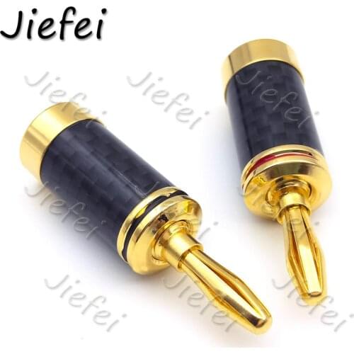 20pcs gold plating copper Rhodium Plated 4MM Banana Plug connectors adapter wholesale New