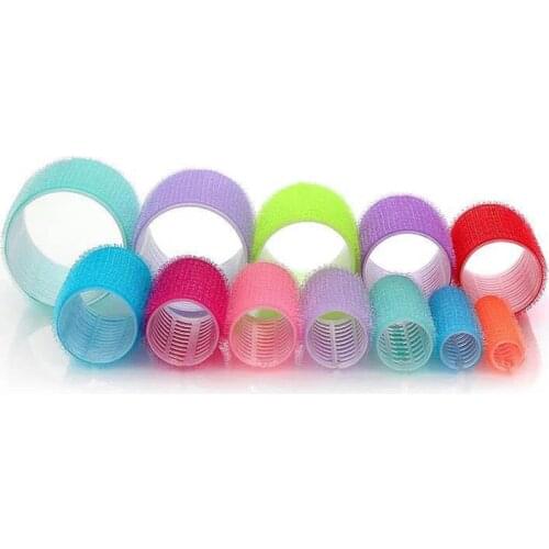 6Pcs Hair Rollers Self Adhesive Hair Curler Portable Bangs Curling Tube Self Grip Hair Rollers DIY Hair Styling Tools