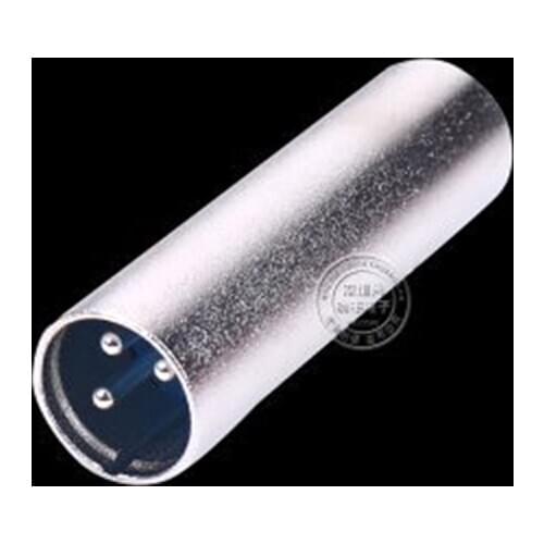 Male To Male Adapter XLR 3 Pin Plug Coupler Nickel Plated Audio Microphone DJ Adapter Gender Changer