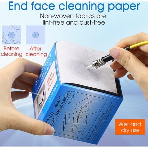 Free shipping AUA-Y1 Fiber Clean Paper Fiber Cleaning Tool Dustfree Paper Fiber Optic Paper FTTH tools
